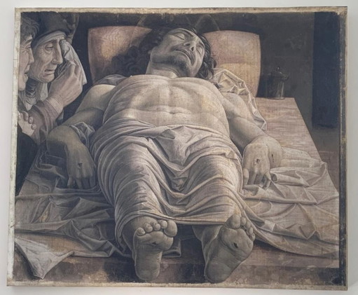 Andrea Mantegna "Beweinung Christi" – 1:1 Museums-Druck auf starrer Platte (68x81 cm)