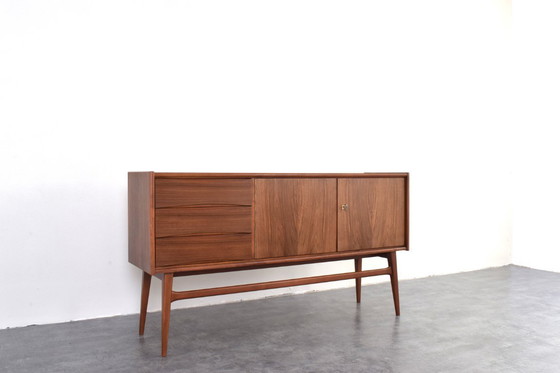 Image 1 of Mid-Century Polish Walnut Sideboard, 1960s.