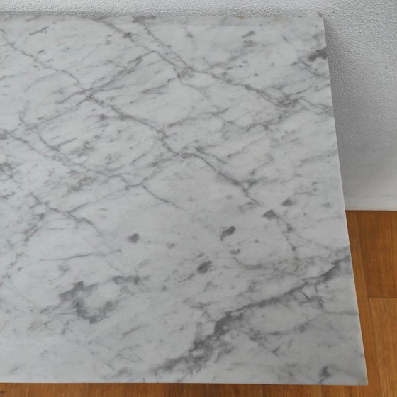 Image 1 of Commode vintage pour salle de bain avec plateau en marbre