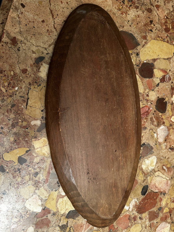 Image 1 of Plateau / Vide Poche ovale en Chêne attribué à Stanley Webb Davies de Windermere