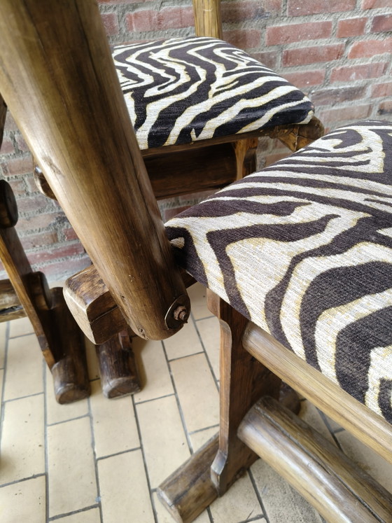 Image 1 of Mid-century modern vintage design brutalist bar stools
