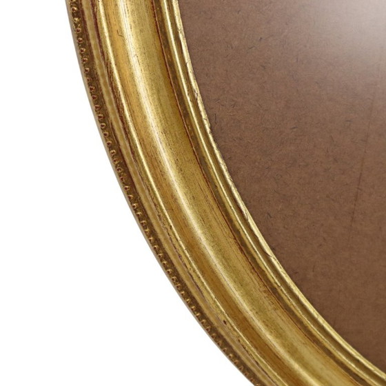 Classic Oval Gold Frame with Bow Ornament 63cm – Glass, Plastic (photo 5 of 14)