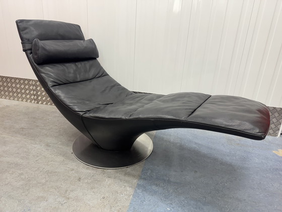 Image 1 of Italiaans design Natuzzi Lederen stoel loungestoel fauteuil