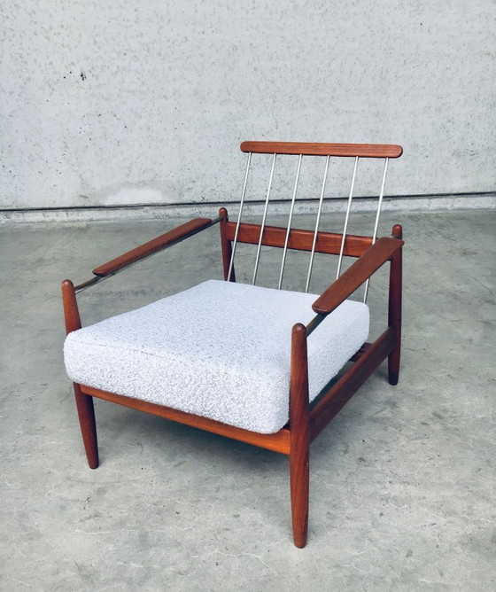 Image 1 of Poltrona Fauteuil in stile scandinavo moderno di metà secolo, Danimarca, anni '60