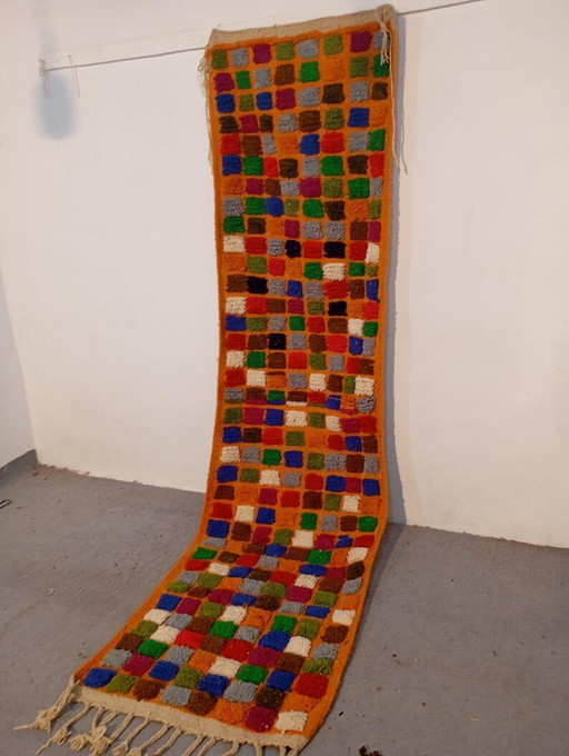 Meerkleurige wollen loopband 80/300 – vloerkleden en tapijten, Wool