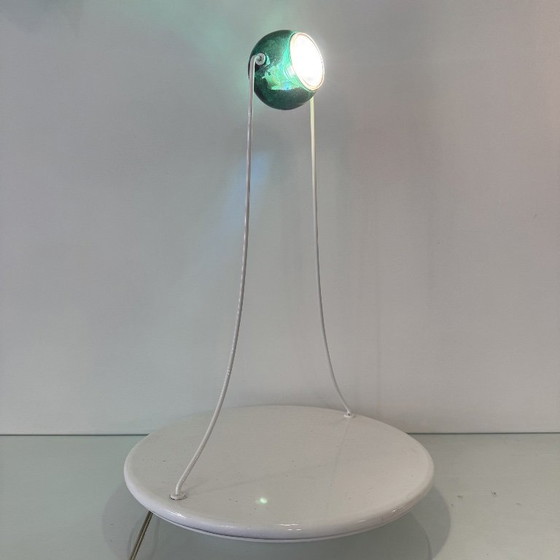 Skipper Table Lamp Gemma in Granite and Green Plexiglass Design 1980's – Metal (photo 8 of 8)
