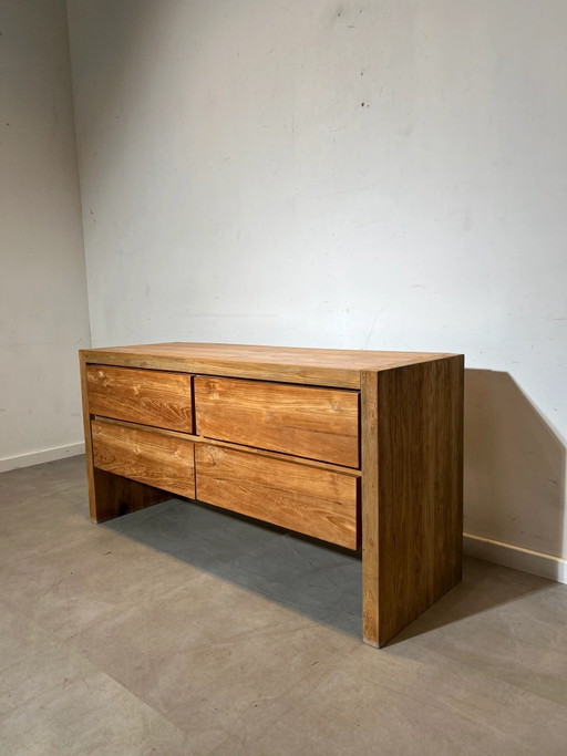 Cómoda de madera maciza de teca. – dressoirs, Wood