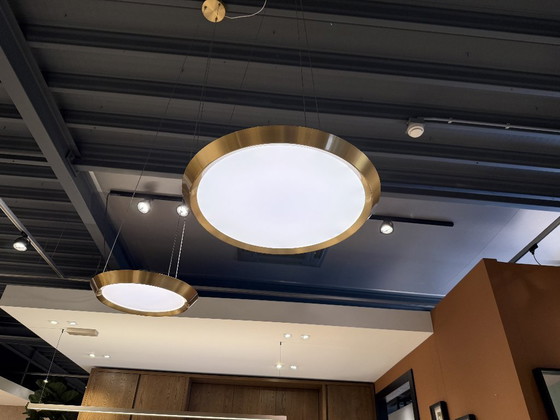 Set of 2 Pendant Lights Brass Manufacturer Grok Model Saturn – Pendant lamps, Metal (photo 5 of 6)