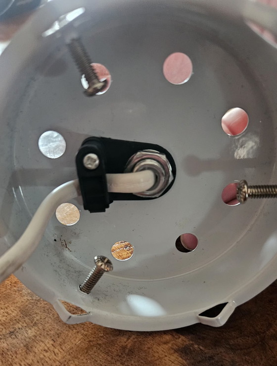 Image 1 of Vintage Space Age glass mood lamp – hand-blown sunset globe – unique eye-catcher