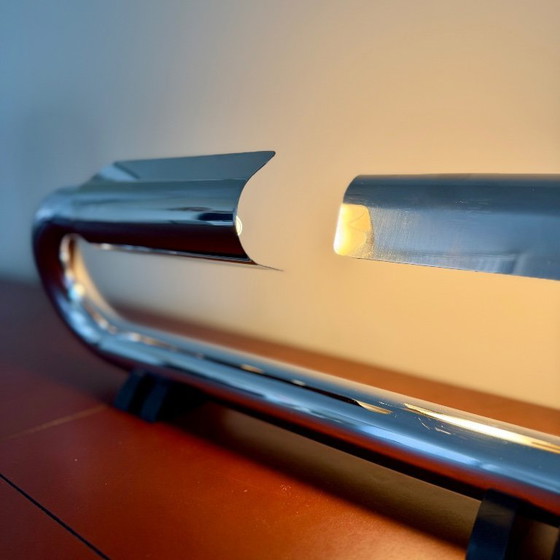 Image 1 of Luci Italia T452 Space Age chrome design 1970s collector's item