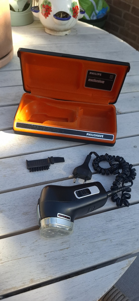 Image 1 of Philips Exclusive Philishave - Compleet Vintage Scheerapparaat in Originele Doos - Collectorsitem