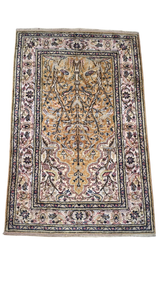 Image 1 of Handgeknoopt oriental zijde Kayseri tapijt Paradise 89x140cm