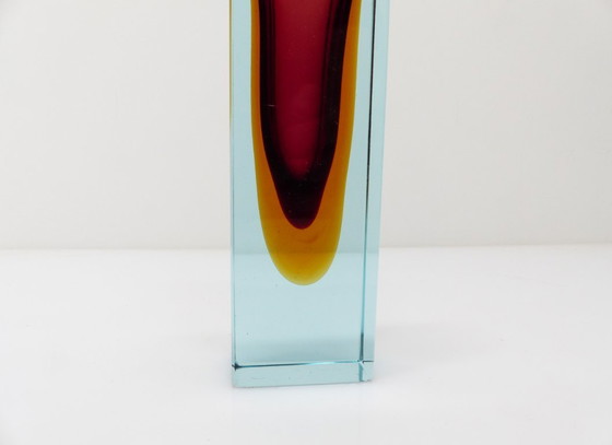 Image 1 of Sommerso Seguso Vetri d'Arte vaas, Murano, circa 1960
