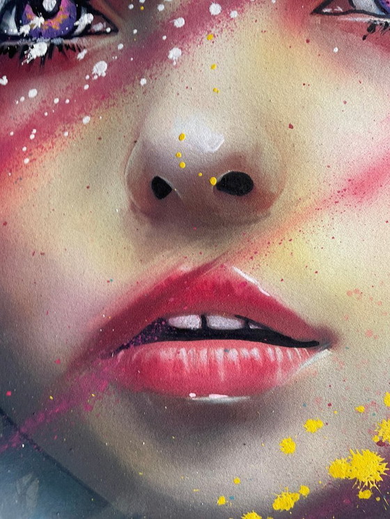 Image 1 of NO1R - Eterno etéreo - Cuadro enmarcado del artista