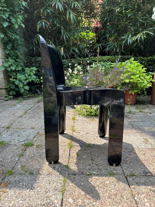 4x Kartell Joe Colombo chairs black