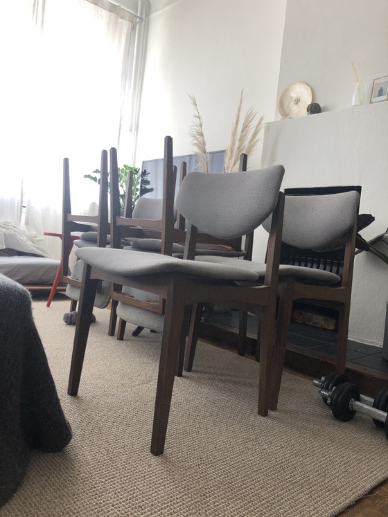 Image 1 of Set van 6 Mid-Century Modern eetkamerstoelen Jan Kuypers voor Imperial Furniture Manufacturing