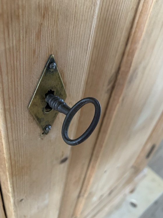 Mobile da cucina inglese in pino con cassetti, Mobili contenitori, Vetro, Legno, Marrone (foto 5 di 5)