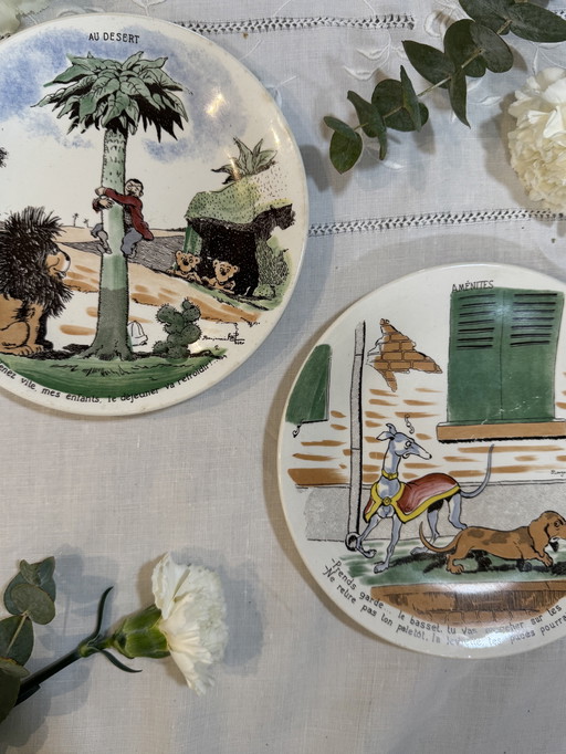 Plato vintage de Sarreguemines