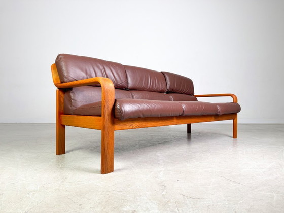 Image 1 of Midcentury Dreisitzer Sofa Couch L.Olsen & Søn Teak Vintage Design