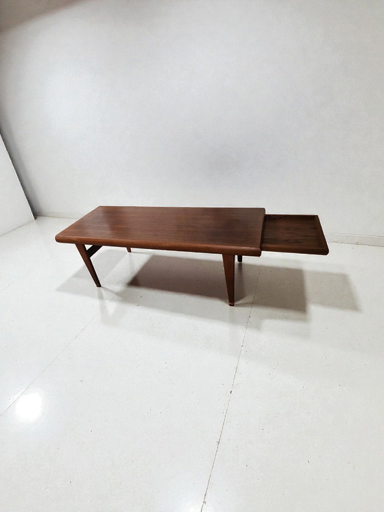 Image 1 of Mid Century Teak Couchtisch Sofatisch Tisch Johannes Andersen Trioh 1960er Jahre