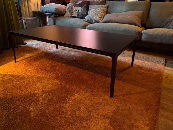 Image 1 of VITRA coffee table designed by JASPER MORRISON 120X70 from the PLATE series, color chocolate