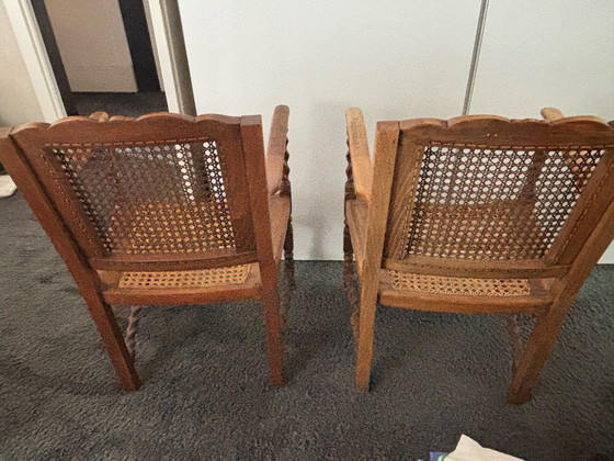 2 Antieke Stoeltjes – Fauteuils, Wood (photo 6 of 8)