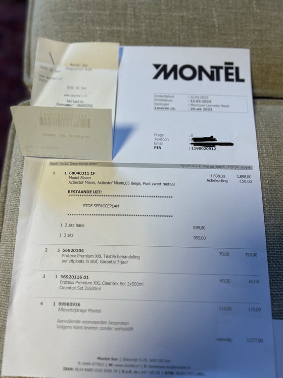 Image 1 of Montel Blazer sofa almost new