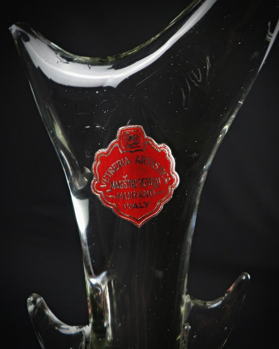 Image 1 of Murano glass shark signed Maestri Vetrai modernist vintage 60s