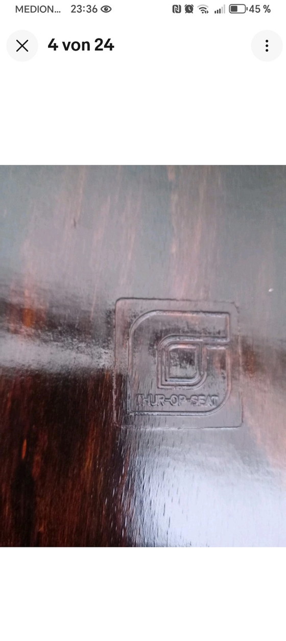 Image 1 of Vintage Pagholz Design Door Op Seat Chair Stacking Chair 1970s, Office Chair, Dining Chairs