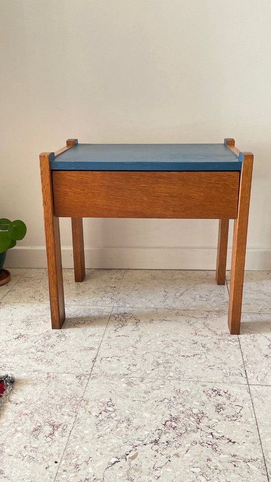 Image 1 of Vintage Scandinavisch kubus nachtkastje