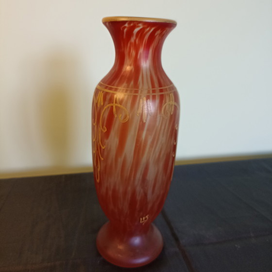 Image 1 of Authentieke Art Nouveau Vaas getekend  "Leg" – François-Théodore Legras – ca. 1910