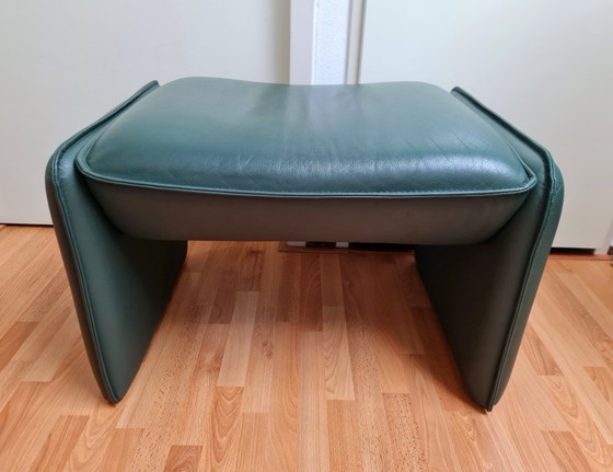 Pouf Leolux Bora Bora original en cuir vert foncé – Poufs & repose-pieds, Leather (photo 5 of 11)