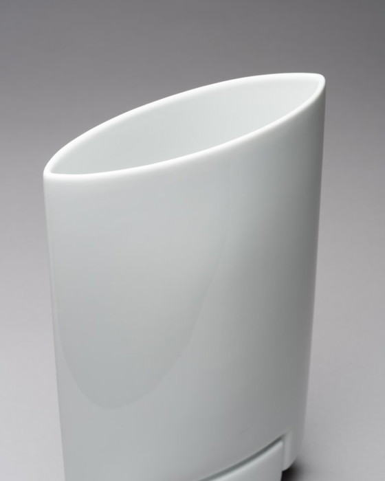 Image 1 of Duo de vases XL en porcelaine Rosenthal vintage : Michael Boehm DEBUT + Platt&Young SPIRIT