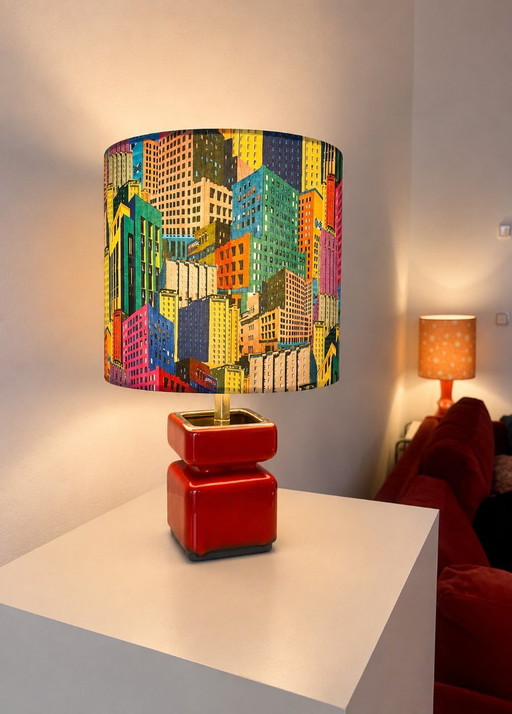 Jasba vaaslamp - Werkt op batterijen - Cityscape collectie | 32 cm – tafellampen, Brass (photo 2 of 13)