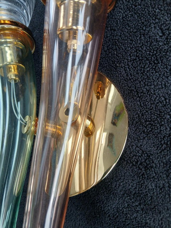 Image 1 of Lampada da parete in vetro disegnata da Giuseppe Righetto per Artemide Italia 1980