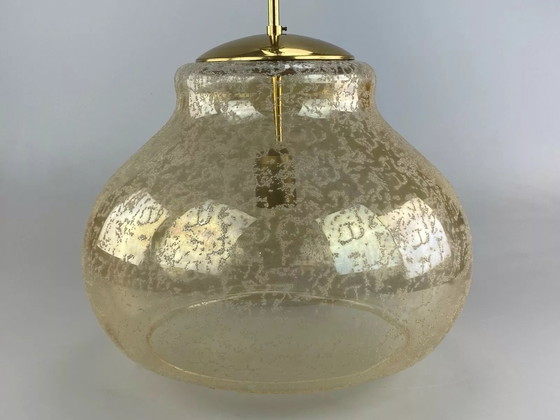 Image 1 of Lampada da soffitto anni '60 e '70, metallo, vetro, design spaziale anni '60