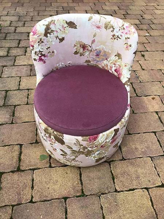 Sillón Mid-Century con estampado floral, años 70 – Sillones, Mid Century Modern (photo 3 of 10)