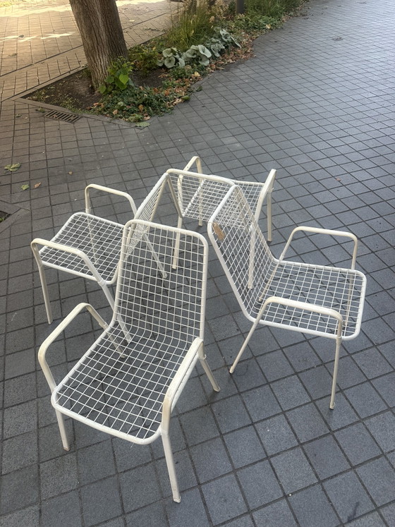Image 1 of 4 Vintage wire garden chairs