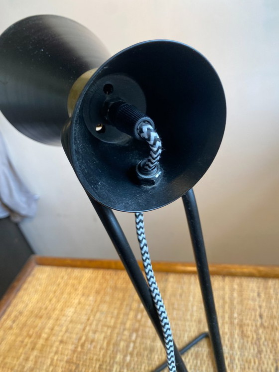 Vintage 1970 Black Metal Cocotte Lamp – Table lamps (photo 13 of 14)