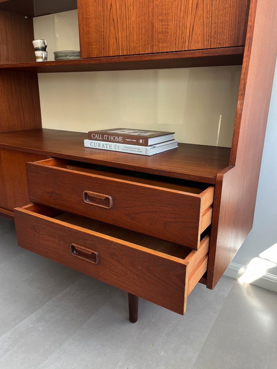 Image 1 of Vintage teak highboard/wall unit, 1960s