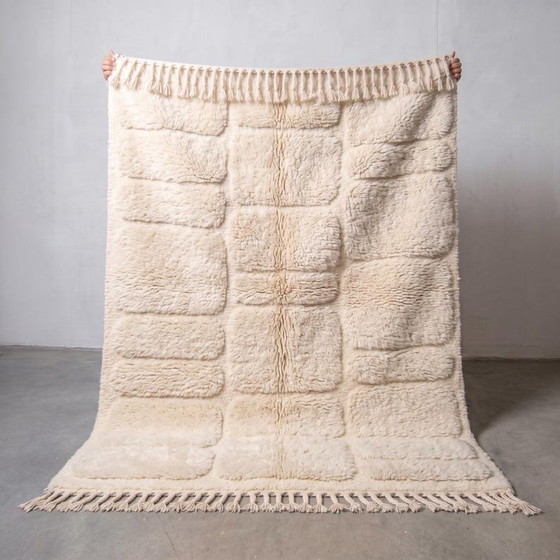 Tapis En Laine Pure Fait Main Traditionnelle Blanc 1,5/2,5 M – Alberto Bazzani, Wool (photo 2 of 7)