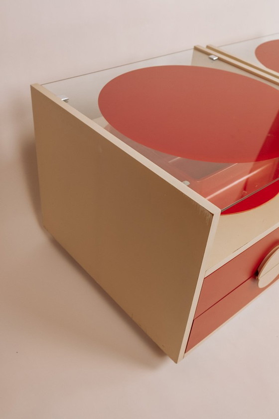 Image 1 of Tables de chevet vintage de style Space Age, italiennes, années 1960