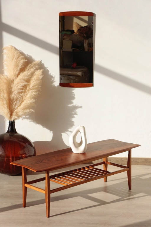 Vintage Everest Coffee Table in Walnut – "Surfboard" Style (1960s)