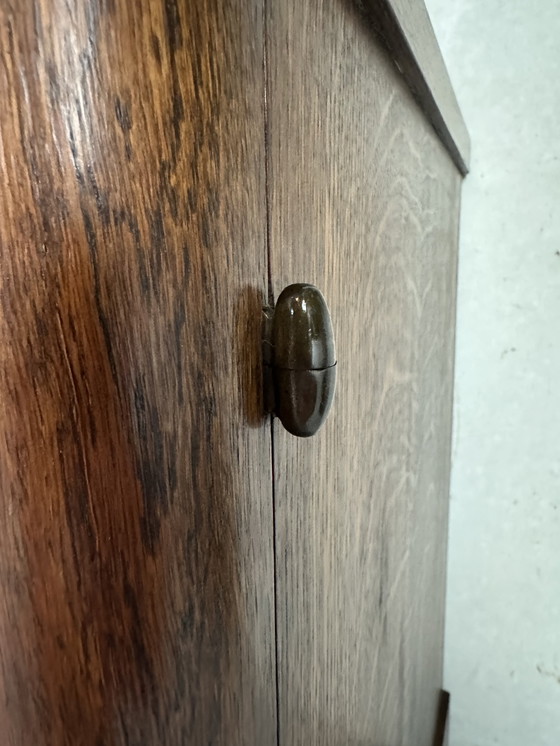 Image 1 of Vitrine Art déco d'origine - chêne