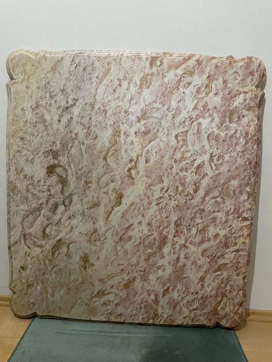 Image 1 of Unikat-Tischplatte aus Marmor 104x92 cm