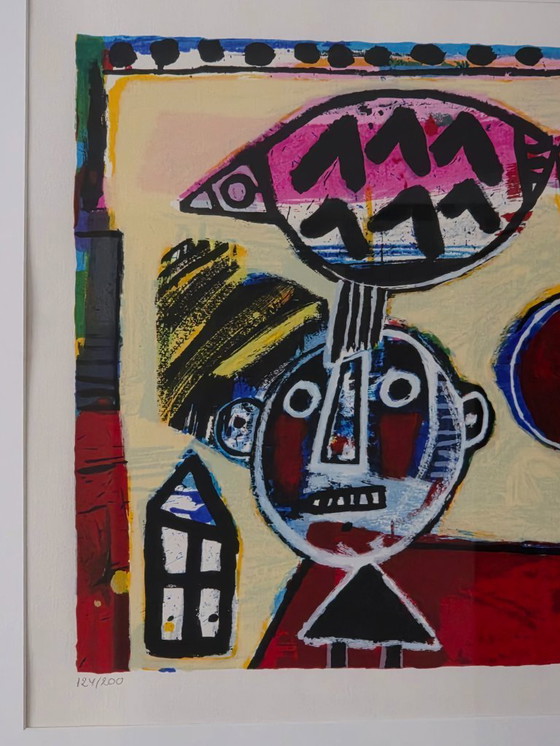 Image 1 of Corneille - Child and Bird - Gesigneerd - 1995