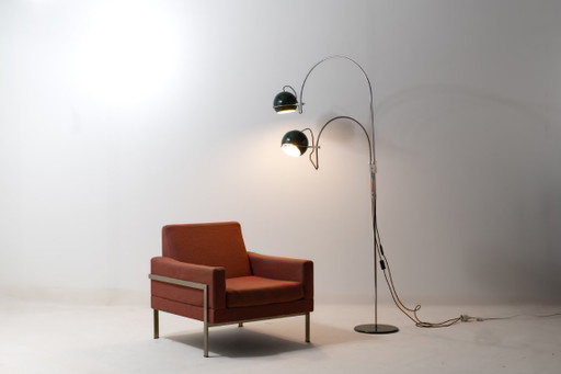 Mid Century GEPO Double Arc Space Age Eyeball Floor Lamp