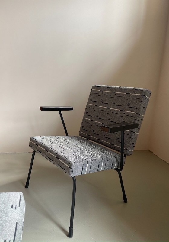 Image 1 of Gispen armchair 1401 & stool 1801