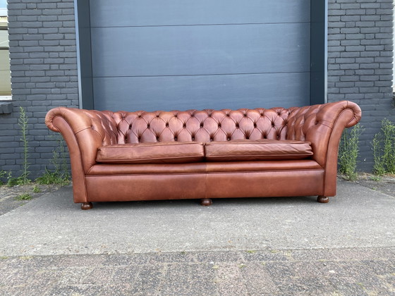 3+3 Seater Sofas Cigars Cognac Bendic – Leather, Wood (photo 3 of 8)