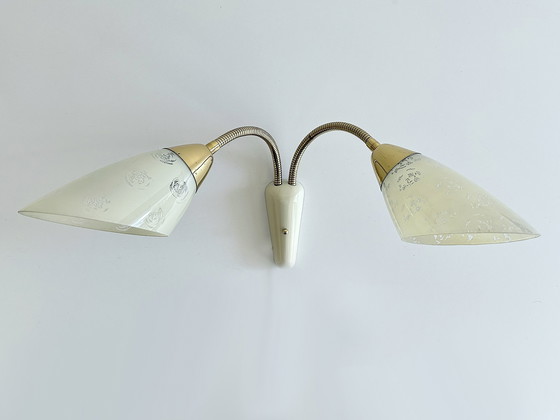 Image 1 of 2x Vintage Modular Wall Lamps, 1950s